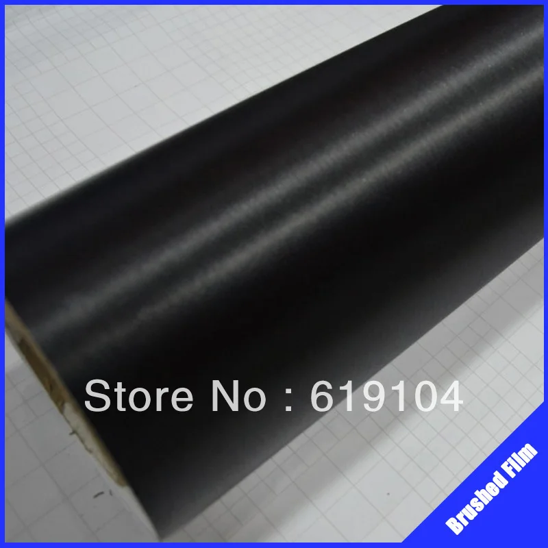 

ROHS Certificate(1.52X30M) Air Bubbles With Channel Black Brush Aluminum Carbon Vinyl Car Decal Car Body Sticker Vehicle Vinyl