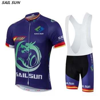 

2016 SAIL SUN Men Purple Bike Jersey Bib Shorts Sets Team Cycling Jersey Top MTB Pro Bicycle Clothing Summer Bike Shirt