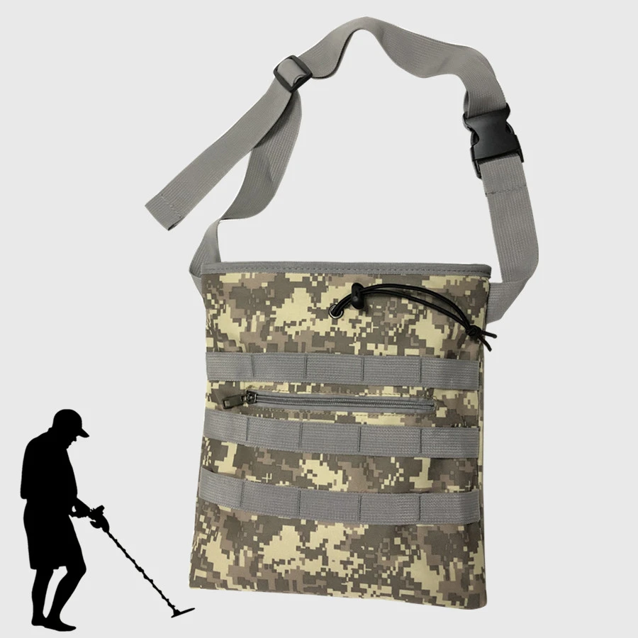 Digger's Pouch Camo Metal Detector Waist Bag Digger Pouch for Metal Detecting and Treasure Hunting tool chest trolley