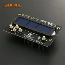 DFRobot – bouclier de clavier LCD V2.0, 5V inclus 1602/2x16, écran LCD bleu et 6 boutons compatibles avec Arduino UNO/Leonardo/Mega