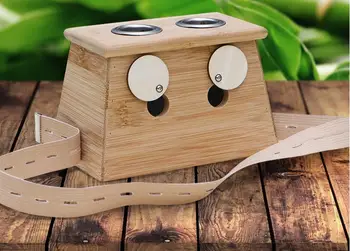 

More high quality bamboo double Kong Yi moxibustion box moxibustion with moxa cone moxibustion apparatus moxibustion -ajh8