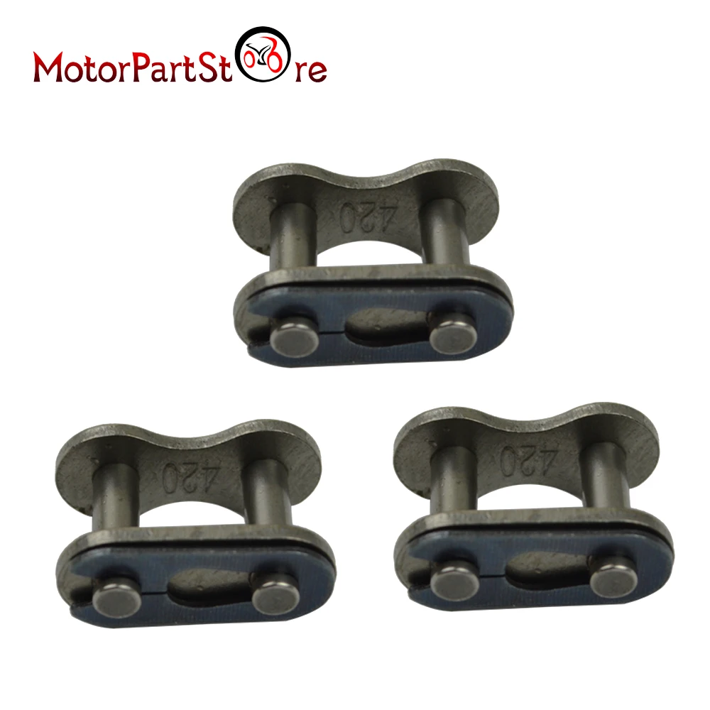 

420 Chain Scooter Moped Connecting Master Link Pack of 3