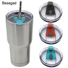 Behogar Besegad 3 шт. непромокаемые брызгостойкие соломы дружественные Замена тумблер крышки для Yeti 30 унций чашки