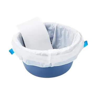 

ROSENICE 20PCS Commode Liners with Super Water Absorbent Pads Disposable Commode Liners Pail Bags