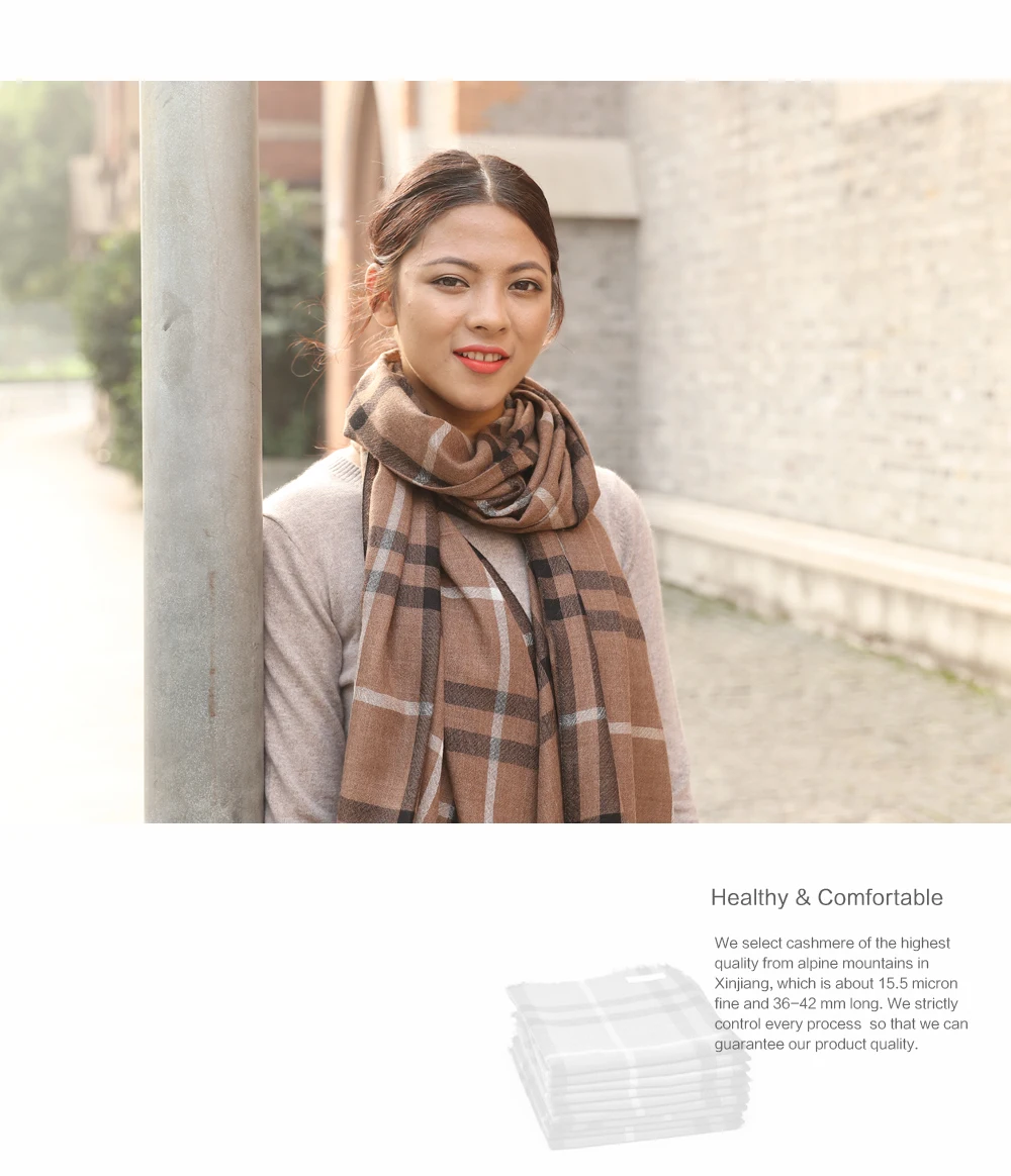 Сделано в Непале кашемировый шарф шаль коричневый клетчатый высококачественный мягкий и теплый