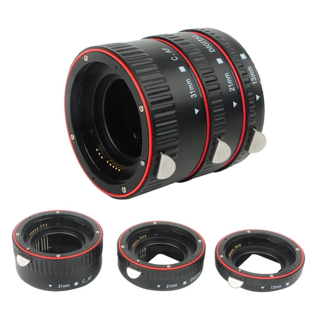Pixel lens tube Auto Focus Macro Extension Tube Set for Canon SLR Cameras EF EF-S Lens Canon 700d t5i 7d 5d for Canon Accessory