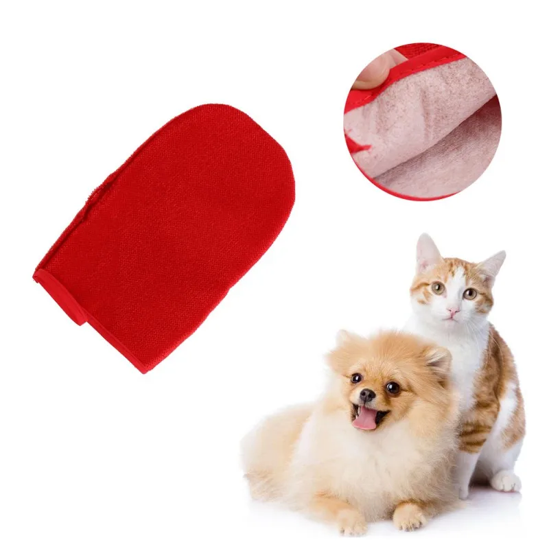 

Pet Dog Cat Cleaning Upholstery Hair Removal Lint Tool Glove Textiles Car