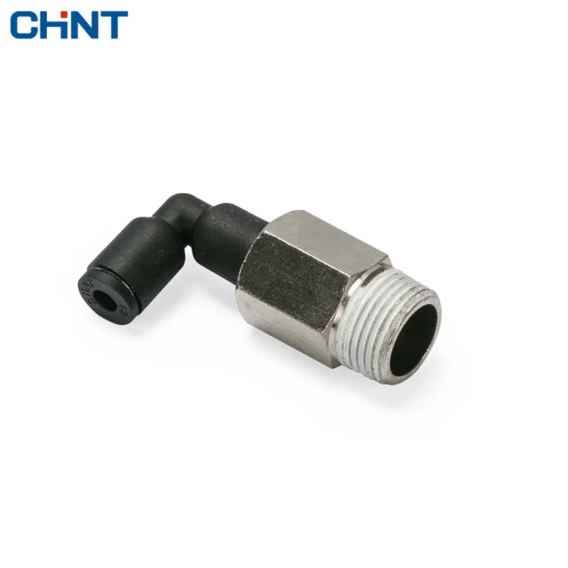 

CHINT Pneumatic Fast Joint 90 Degree L Type Right Angle Lengthen Type Elbow Copper Hose Trachea Fast Insert