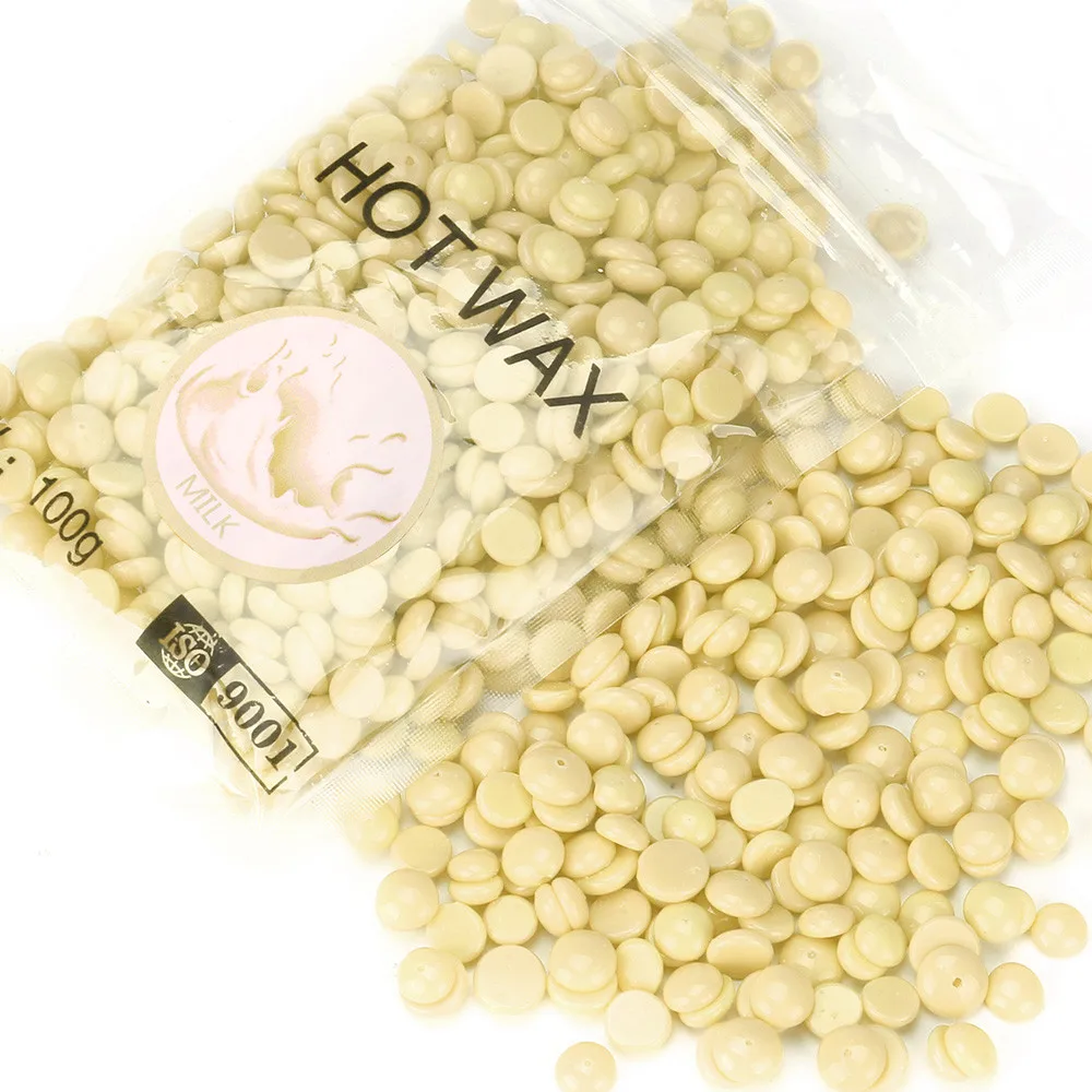 

2019 new Hand Painless wax beans Depilatory wax Pellet No Strip Depilatory Hot Film Hard Wax Pellet Waxing Bikini Hair Removal