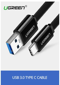 Ugreen usb type-C кабель для samsung Galaxy S10 S9 2 в 1 быстрый Micro USB кабель для зарядки и передачи данных мобильный телефон USB зарядное устройство Шнур