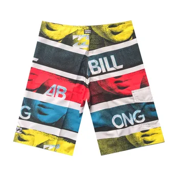 

Stylish Bar Men's Fashion Casual Patchwork Beach Surfing Loose Short Pants Bermudas Compression Shorts c0322