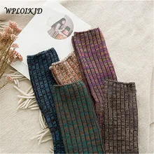 [WPLOIKJD] Харадзюку толстые носки ворсовые носки унисекс для мужчин и женщин Харадзюку мужские женские носки до бедра выше колена носки