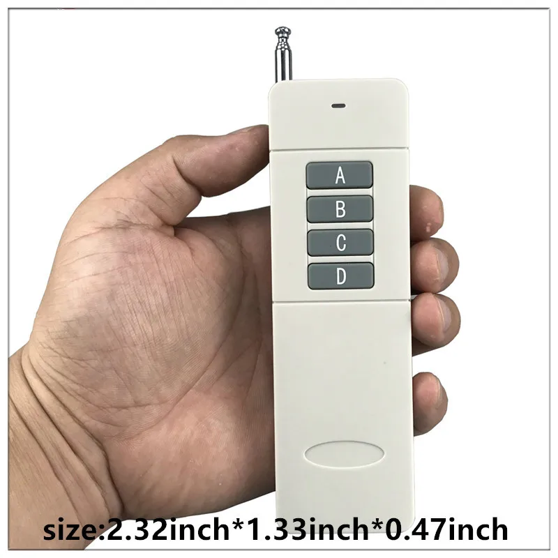 Кнопка A & B C D RF Universele 315 мгц и 433 Draadloze afstandard bediening licht Led Zender Lange afzenden stand|Сетевые