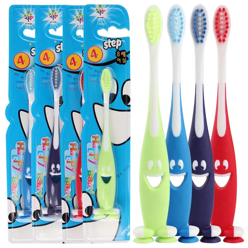 4 PCS/Sets Baby Soft Bristled Toothbrush Children Smile Teeth Cute