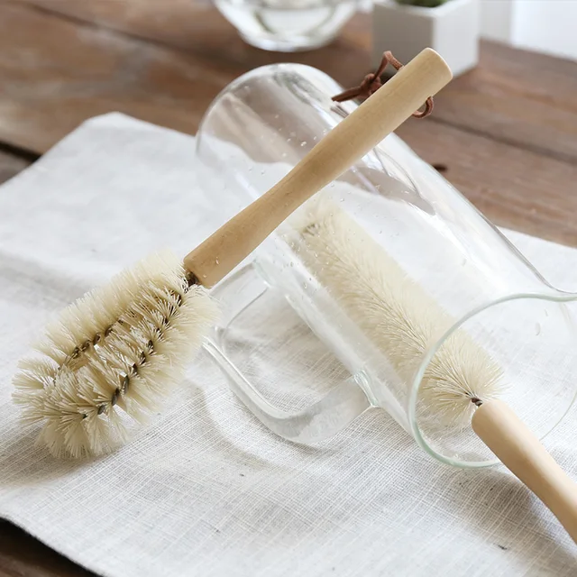 Cup Mug Cleaning Brush Wooden Handle Dishes Bottle Pan Pot Washing Brushes Multifunctional Kitchen Cleaning Accessories Tools 5