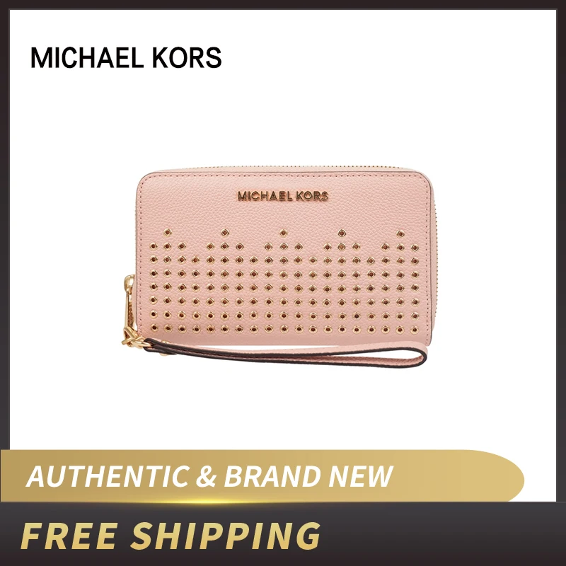

Michael Kors MK Hayes Black Pebble Leather LG Flat MF Phone Case 35F8GYEE3L wallet