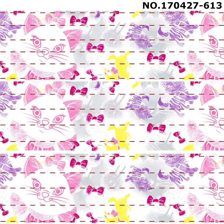 10 ярдов-разные размеры-оживленные Зонт кошка Мэри мультфильм лента печатная корсажная лента 612 - Цвет: 170427-613