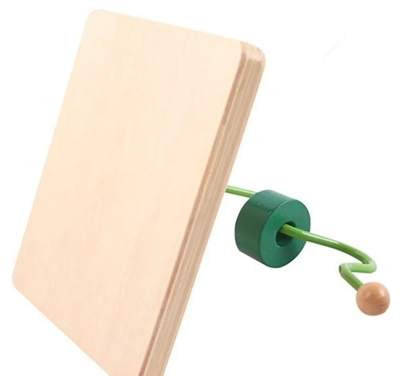 

New Wooden Baby Toys Montessori Wood Snake Moving Learning Educational Baby Gifts