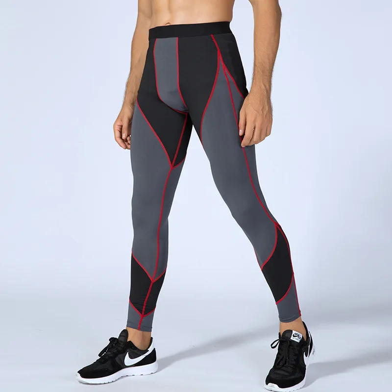 Men Compression Pants Sweatpants Elastic Quickly Dry Legging Tights Running Jogging Fitness Gym Training Workout Pants Trousers Men Compression Pants Sweatpants Elastic Quickly Dry Legging Tights Running Jogging Fitness Gym Training Workout Pants Trousers