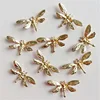 SEA MEW 20 PCS 14*26mm Metal Zinc Alloy Gold Dragonfly Connector For Jewelry Making ► Photo 2/6