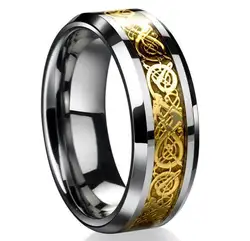 Кольцо нибелунгов Рихард Вагнер дер кольцо Des Nibelungen Титан Сталь кольцо ювелирных изделий Артур ракхем Бесплатная надписи