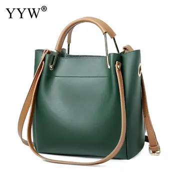 

Women's Bucket Handbags Casual Tote Bags For Women 2018 Designer Shoulder Messenger Top-Handle Bag Vintage Mom Daybags Softbag