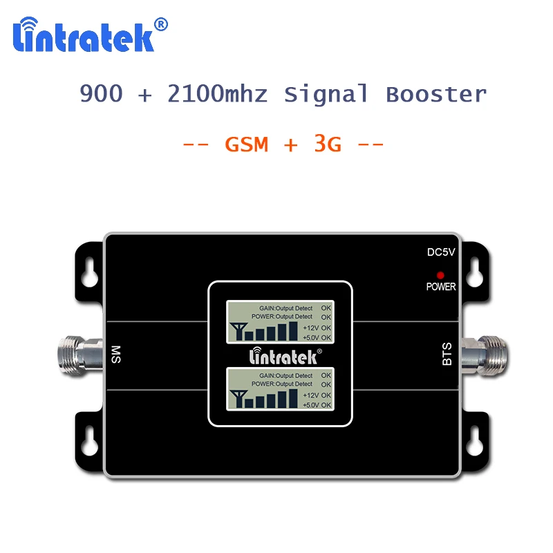 lintratek 900 2100 cellular signal booster 3g repeater WCDMA 2100