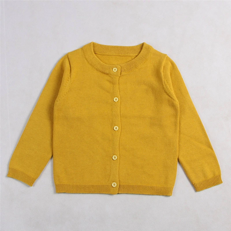 Cárdigan de algodón para niños y niñas, suéter de punto, Top, ropa de primavera y otoño