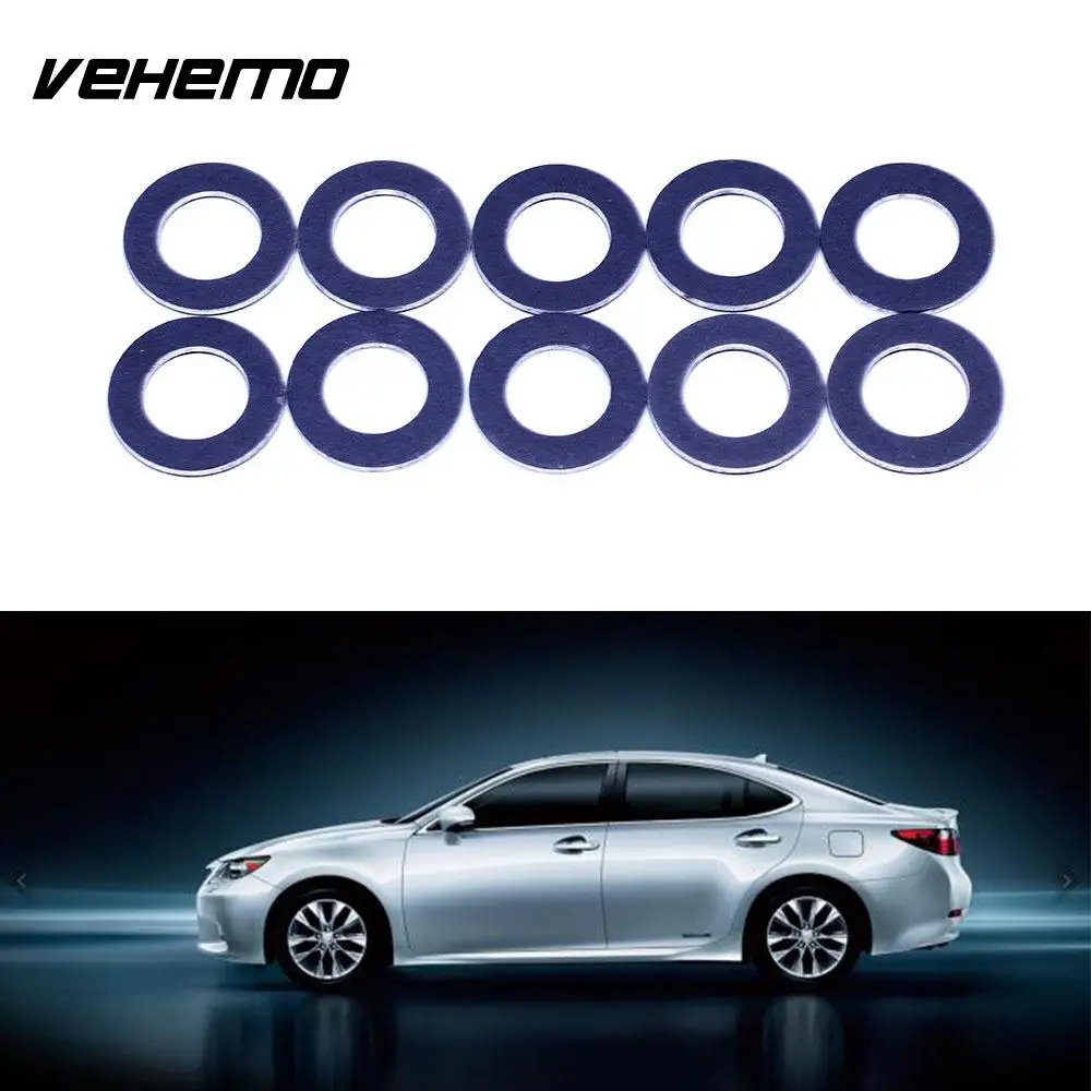 Vehemo 10 шт. 90430-12031 ремонт сливного масла пробка шайба крышка сливная пробка прокладки Премиум для Lexus Toyota прочный
