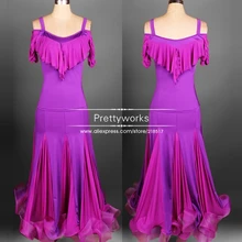 Женское бальное платье для латино-американских танцев платье для танго Румба Самба танцы вальса платье вечерние платья J-0811