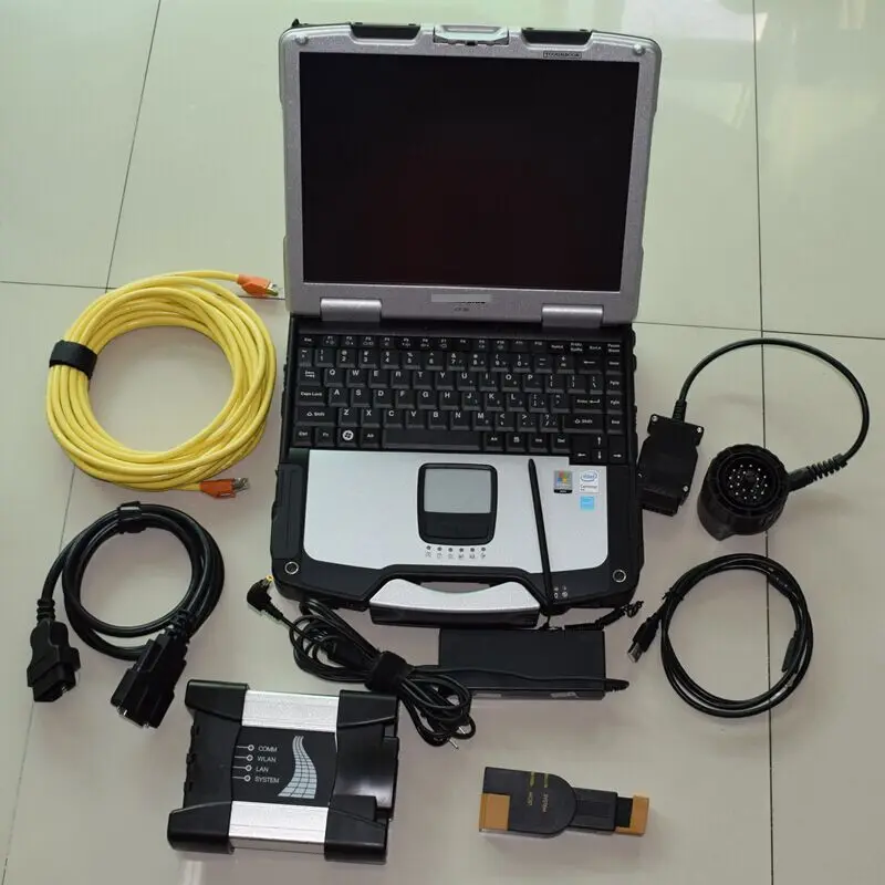  Für BMW für Benz 2in1 Software in 1TB SSD installiert in CF-30 Toughbook Laptop + Für bmw icom näch