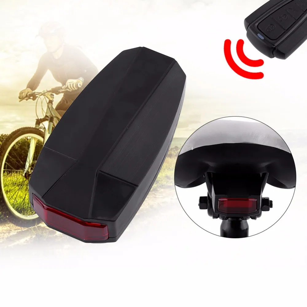 Cheap Bicycle Alarm Light Bike Anti-theft Security Alarm Lock Taillight Wireless Remote Control Bicicleta Light Lock Bicycle Accessory 0