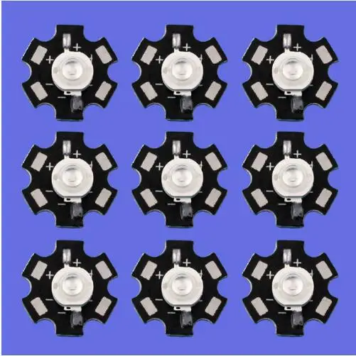 

10 pcs 3W UV Ultra Violet High Power LED Light Lamp 410nm with Star Base