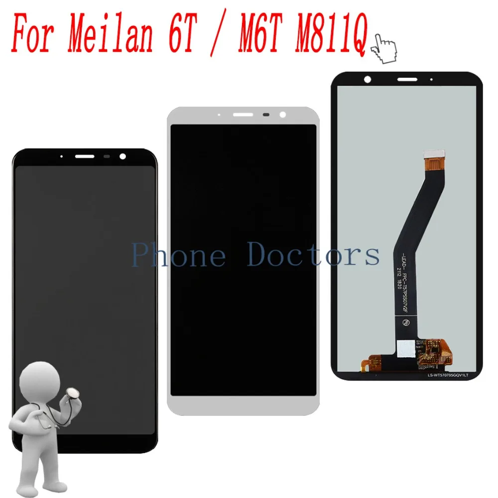 

5.7" Full LCD DIsplay+Touch Screen Digitizer Assembly For Meizu M6T / Meilan 6T M811Q 100% Tested