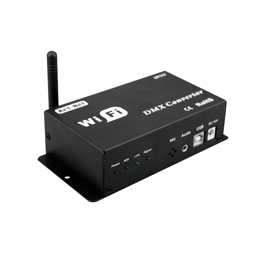 

WiFi-DMX Converter led controller 12v android or ios system control wifi signal convert dmx signal for led lamps output dmx512