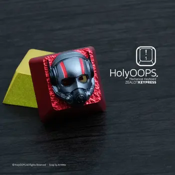 

1pc HolyOOPS Mechanical Keyboard Aluminium Alloy key cap Full Metal Translucent keycaps for Marvel Ant Man Avenger Alliance