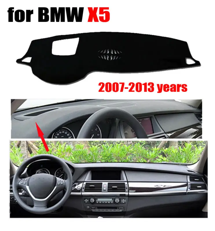 Car dashboard covers for BMW X5 High configuration 2007-2013 Left hand drive dashmat pad dash cover auto accessories | Автомобили и