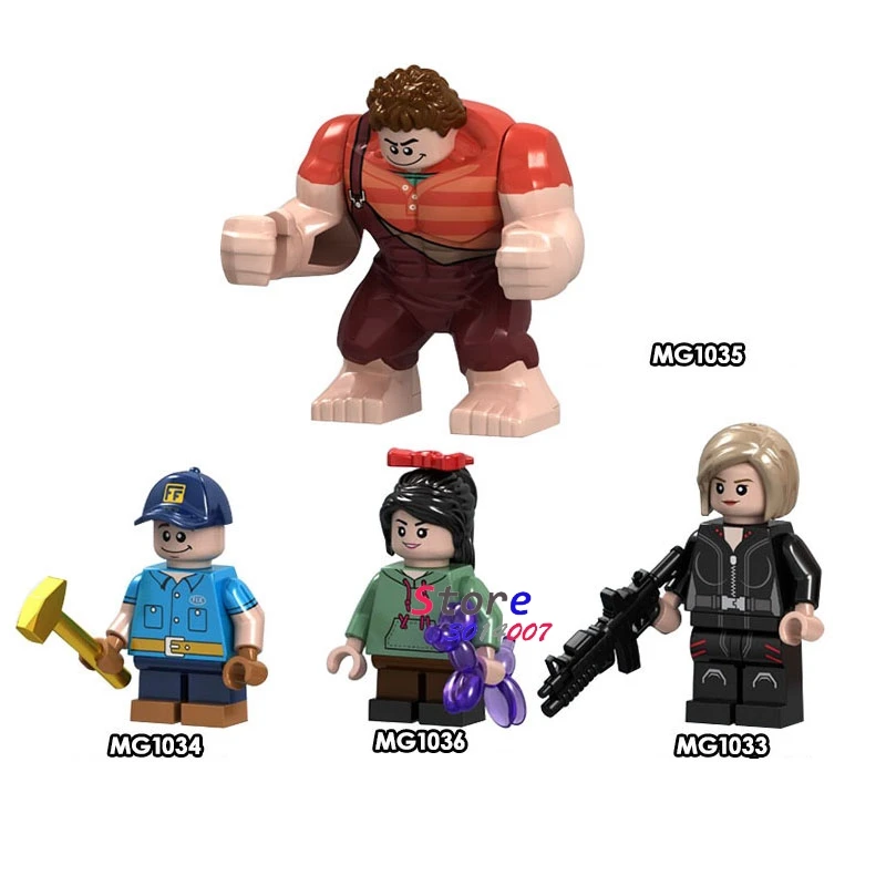 

50pcs Building Blocks Cartoon Movie Breaks the Internet Vanellope Von Schweetz Fix-It Felix Calhoun for toy
