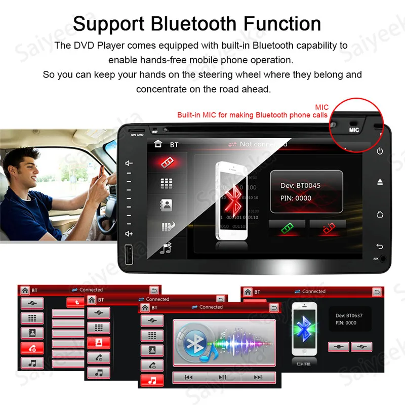 2 Din Универсальный Автомобильный gps DVD плеер для Toyota Camry Corolla RAV4 4runner Hilux Прадо тундре