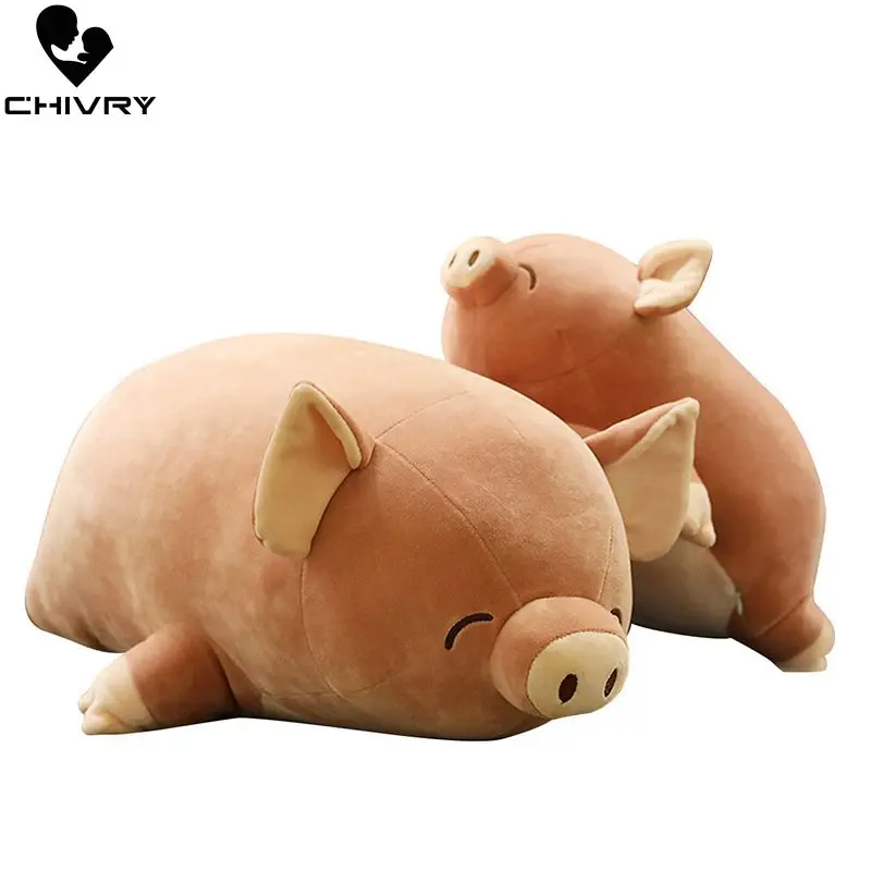 

Chivry Kids Lovely Cartoon Pig Soft Plush Toys Boys Girls Pillow Stuffed Animal Dolls Cute Cartoon Pig Toys Children Gift