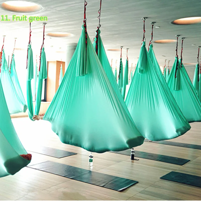 

Elastic 6 meters 2019 Aerial Yoga Hammock Swing Latest Multifunction Anti-gravity Yoga belts for yoga training Yoga for sporting