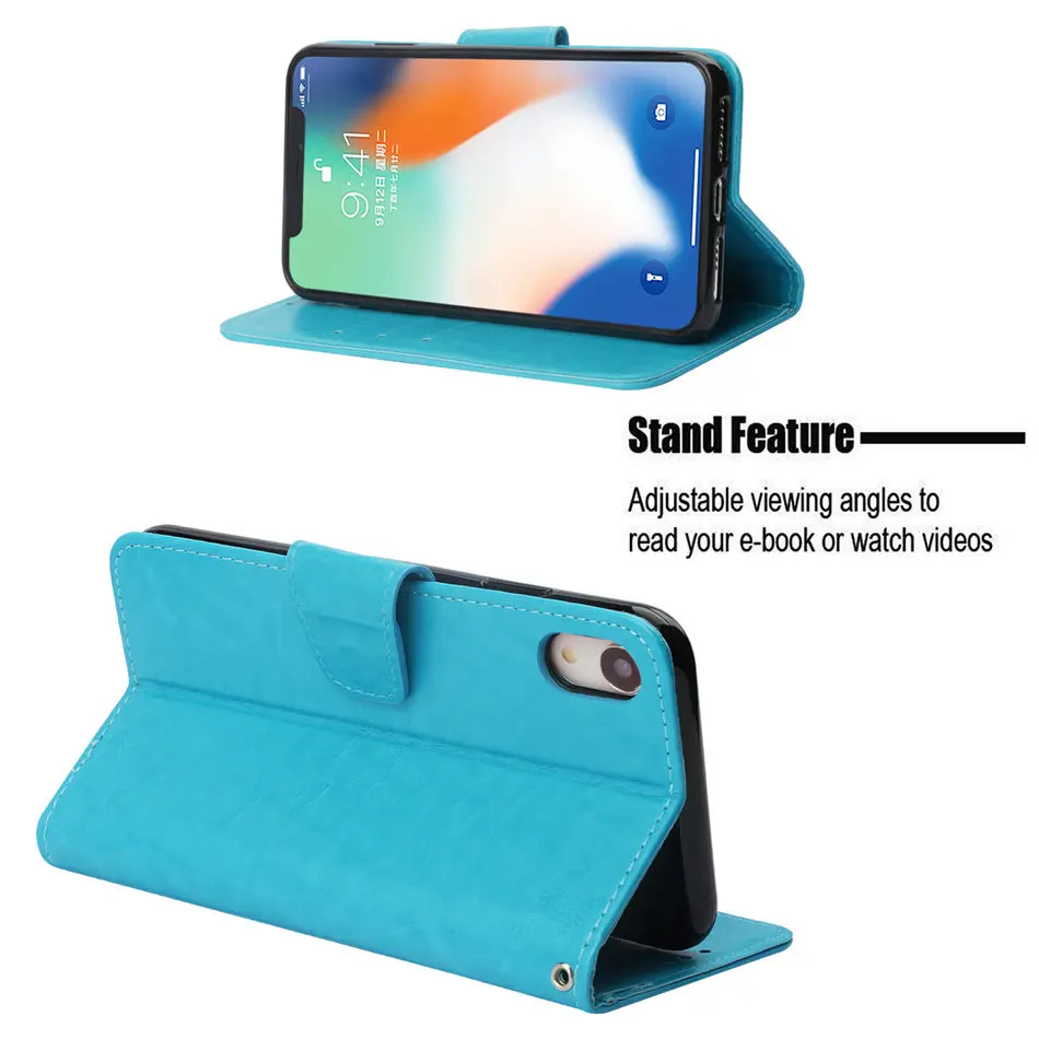 Один Цвет кожаный чехол для apple iPhone 8 7 6 6 S Plus 5 5S SE 5C X XR Xs Max из искусственной кожи с мягкой силиконовый держатель Крышка DP03Z