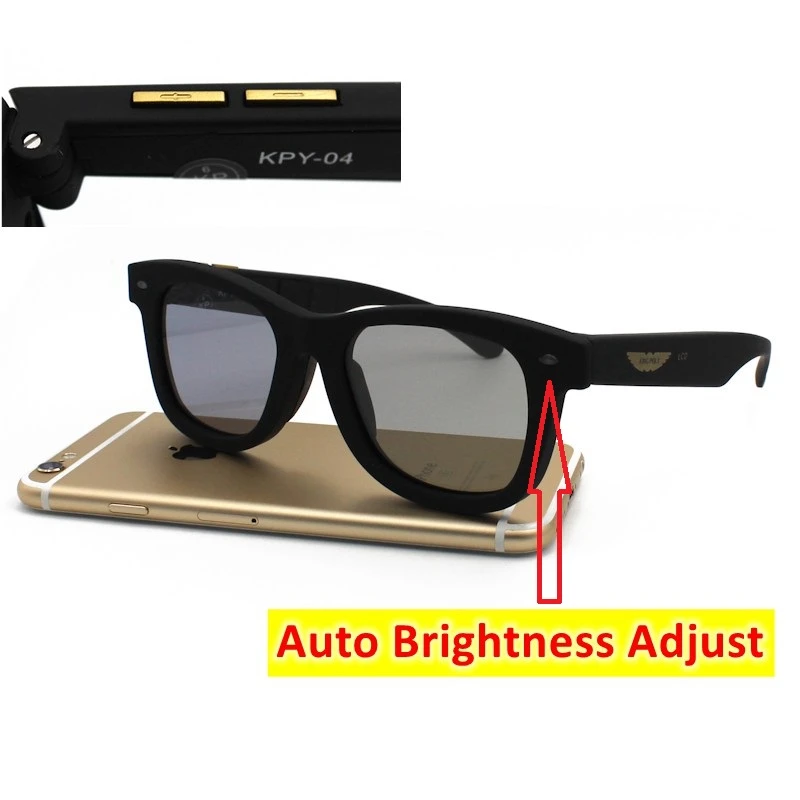 de sol LCD con ajuste electrónicas de cristal líquido de diseño Original, brillo, oscuridad, ajustable, para conducir al aire libre|De los hombres gafas de - AliExpress
