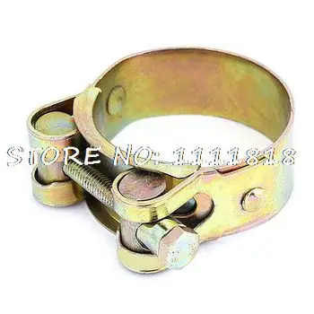 

Brass Tone Metal 44mm to 47mm Adjustable Hose Clamp Clip