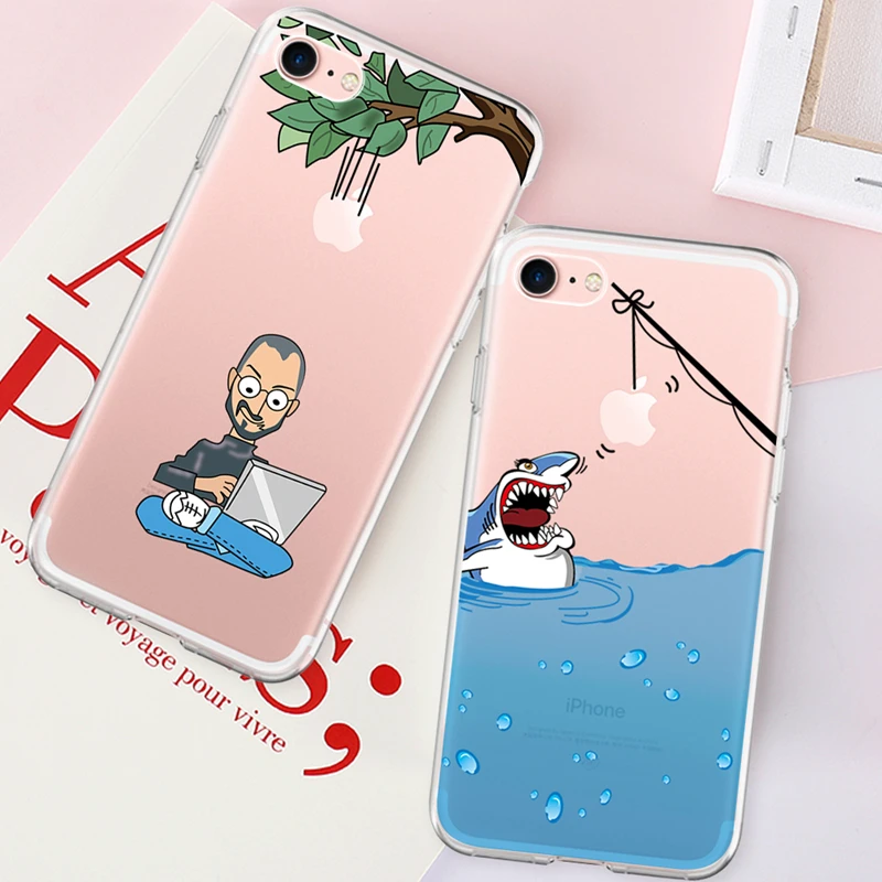 الكرتون TPU لينة حقيبة لهاتف أي فون 5 5 S SE 6 XS ماكس 7 8 زائد XR XS X S 10 مضحك Fundas السيليكون شفافة عالية الجودة كوكه