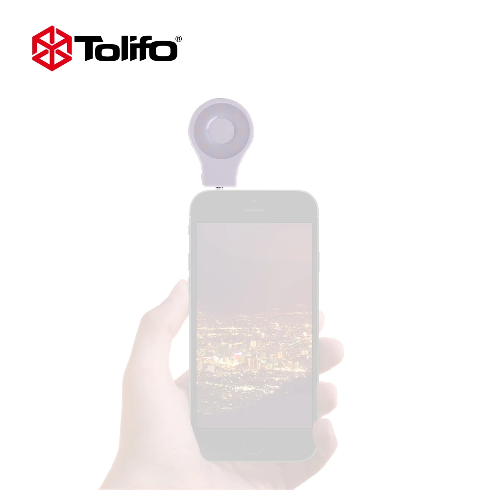 Tolifo HF0801 белый цвет селфи кольцо свет перезаряжаемые карманный прожектор для iPhone