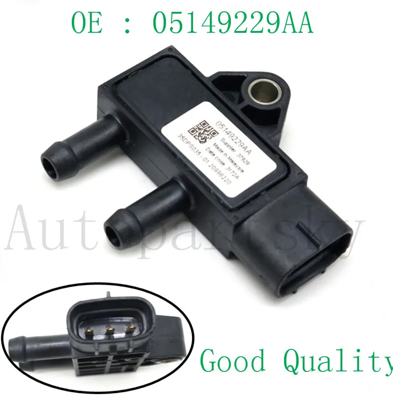 

New Diesel Manifold Differential Pressure Sensor Switch 05149229AA For DODGE RAM 2500 3500 4500 5500 6.7L 2007-2012