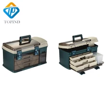 550*300*300mm PP+PC+TPE Big Fishing Tackle Box High Quality TPE Handle Fishing Box Carp Fishing Tools Fishing Accessories