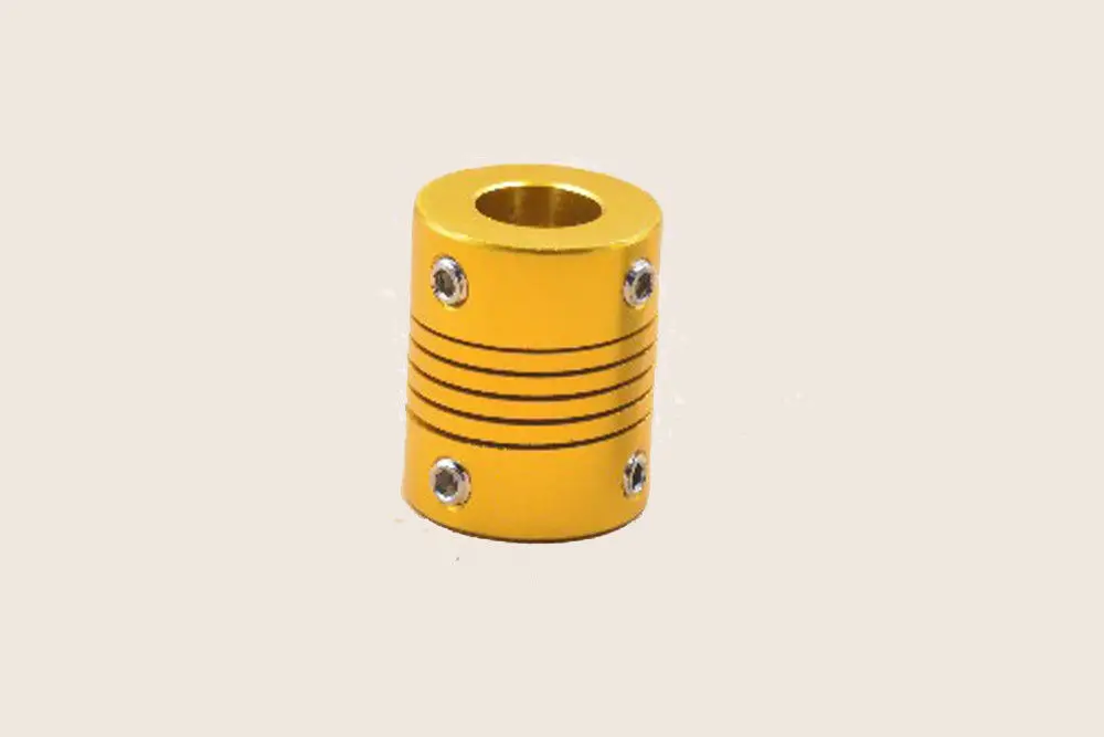 

Golden Flexible Shaft Coupling for 3D Printer CNC Motor Coupler Connector