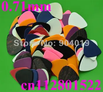 

Lots of 20pcs new Blank medium 0.71mm guitar picks A assorted colors